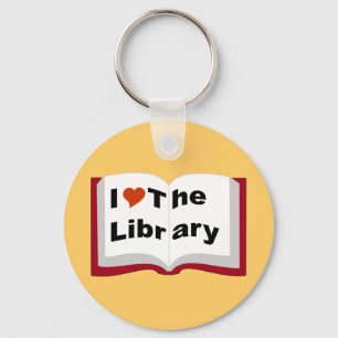 Llavero Amo la biblioteca