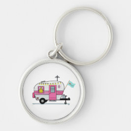 Llavero Amo la cadena de claves de camping