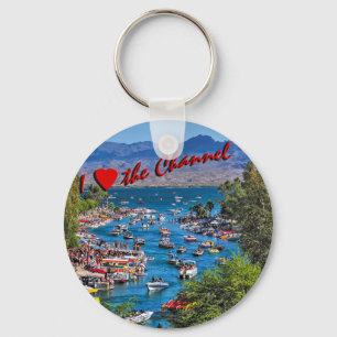 Llavero Amo la cadena de claves del canal