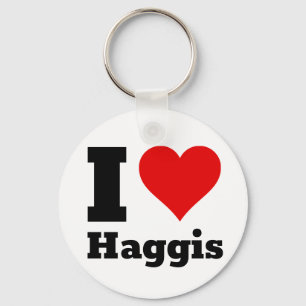 Llavero Amo la cadena de claves del haggis