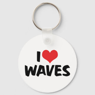Llavero Amo la cadena de claves Waves