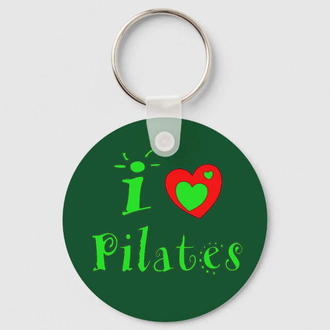 Llavero Amo la cadena de Pilates (Anverso)