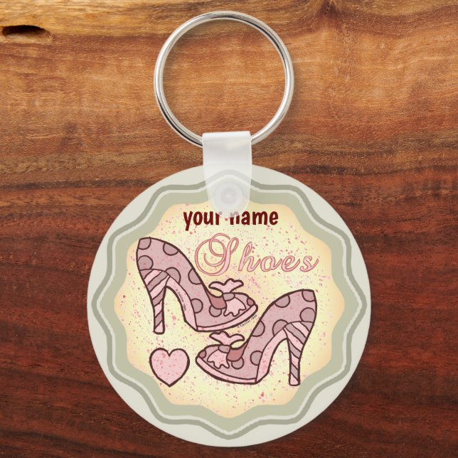 Llavero Amo la cadena de teclas Shoes (Anverso)