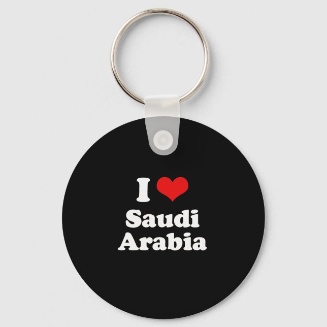 Llavero Amo la camiseta de Arabia Saudita (Anverso)