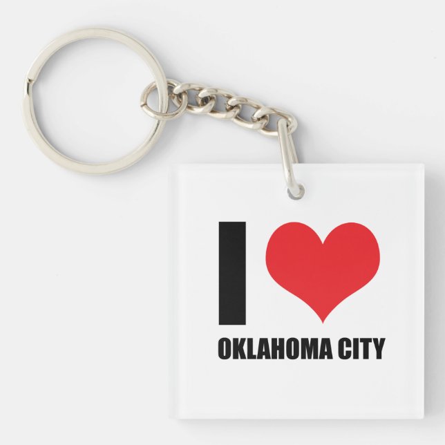 Llavero Amo la ciudad de Oklahoma (Frente)