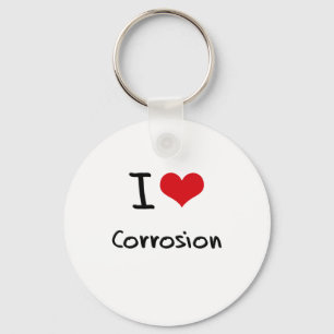 Llavero Amo la corrosión