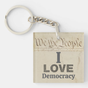 Llavero Amo la Democracia