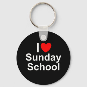 Llavero Amo la escuela dominical (del corazón)
