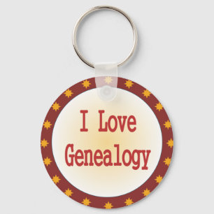 Llavero Amo la genealogía
