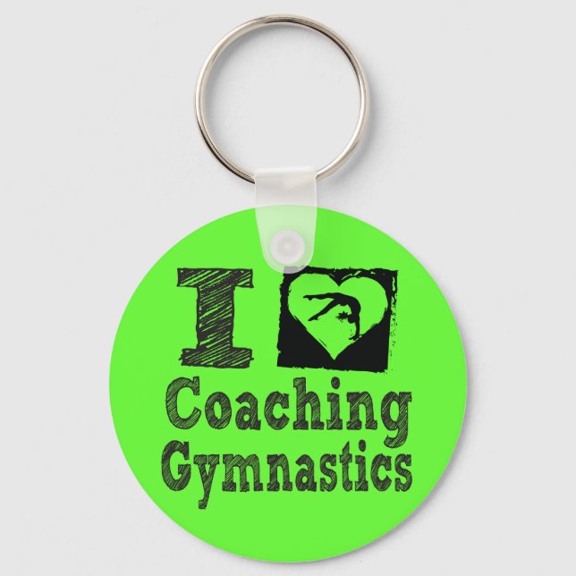 Llavero Amo la Gimnasia Coaching (Anverso)