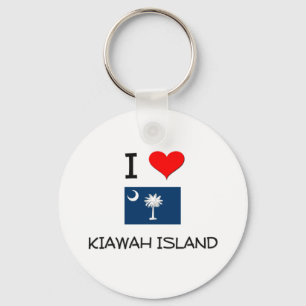 Llavero Amo la Isla Kiawah Carolina del Sur