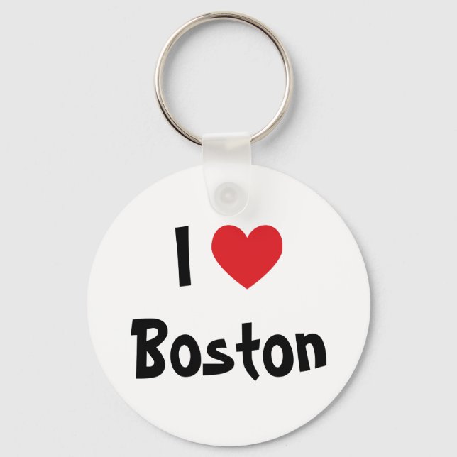 Llavero Amo la Keychain de Boston (Anverso)