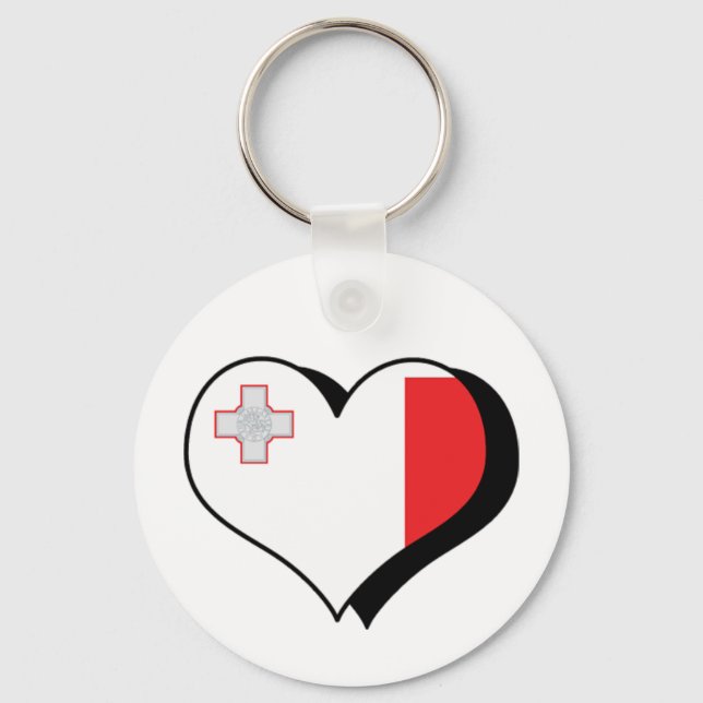 Llavero Amo la Keychain de Malta (Anverso)