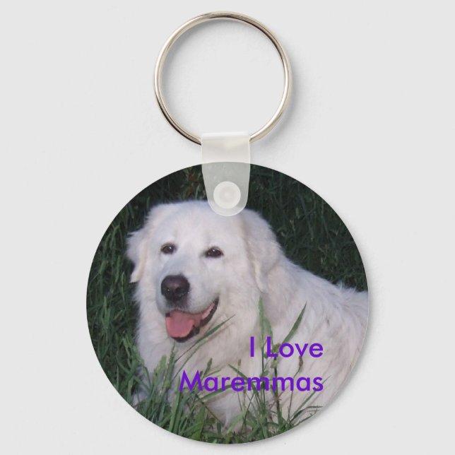 Llavero Amo la Keychain de Maremmas (Anverso)