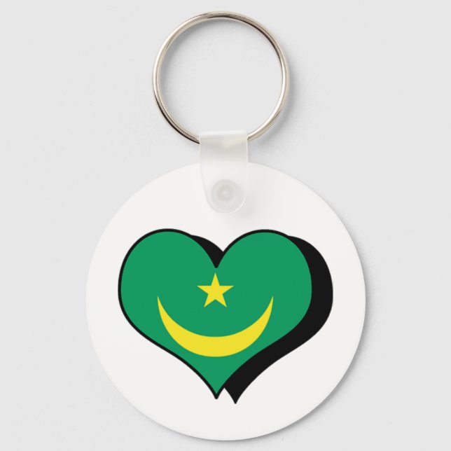 Llavero Amo la Keychain de Mauritania (Anverso)