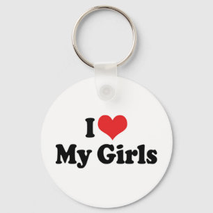 Llavero Amo la Keychain de mis Chicas