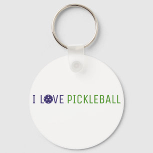 Llavero Amo la Keychain de Pickleball