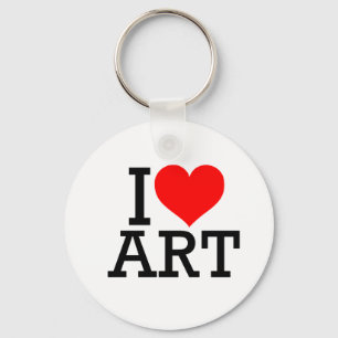Llavero Amo la Keychain del arte