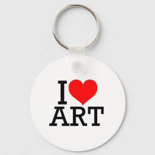 Llavero Amo la Keychain del arte