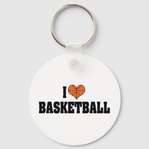 Llavero Amo la Keychain del Baloncesto
