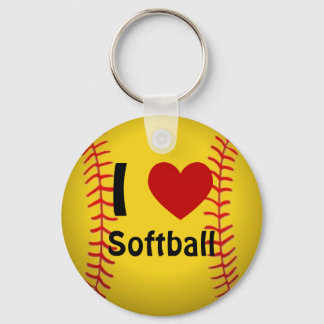 Llavero Amo la Keychain del Softball