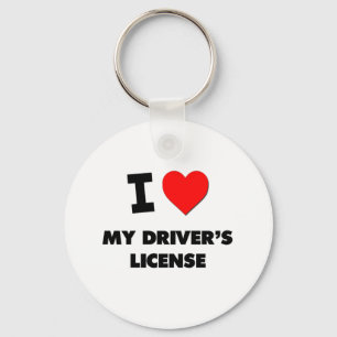 Llavero Amo la mi licencia de conductor