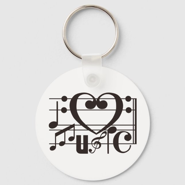 LLAVERO AMO LA MÚSICA (Anverso)