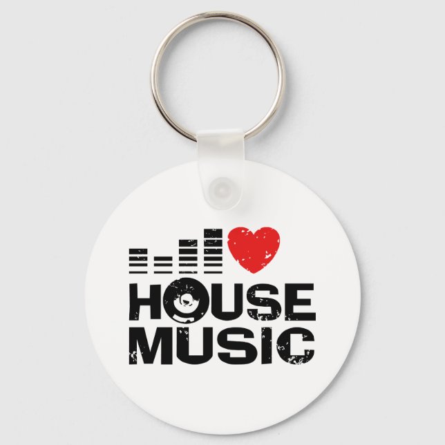 Llavero Amo la música de House (Anverso)