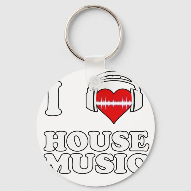 Llavero Amo la música de House (Anverso)