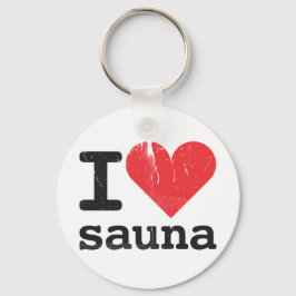 Llavero Amo La Sauna