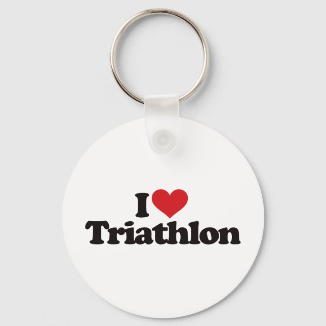 Llavero Amo la Triatlón (Anverso)