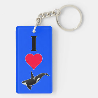 Llavero Amo la vida marina de los asesinos orcas