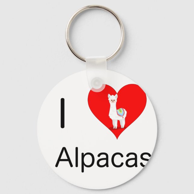 Llavero Amo las alpacas (Anverso)