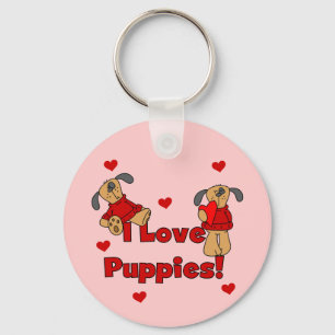 Llavero Amo las camisetas y los regalos de los perritos