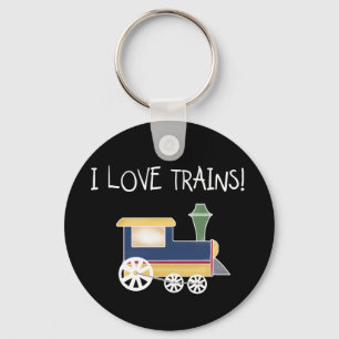 Llavero Amo las camisetas y los regalos de los trenes