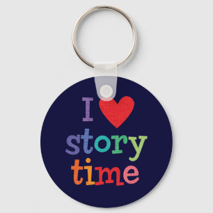 Llavero Amo las camisetas y los regalos de Storytime