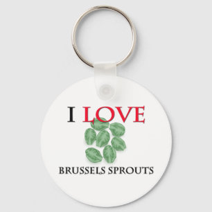 Llavero Amo las coles de Bruselas