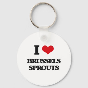 Llavero Amo las coles de Bruselas
