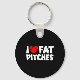 Llavero Amo las Fat Pitches Corazón Bysebyll Diseño Me Enc