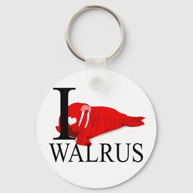 Llavero Amo las Keychain de Walrus (Anverso)
