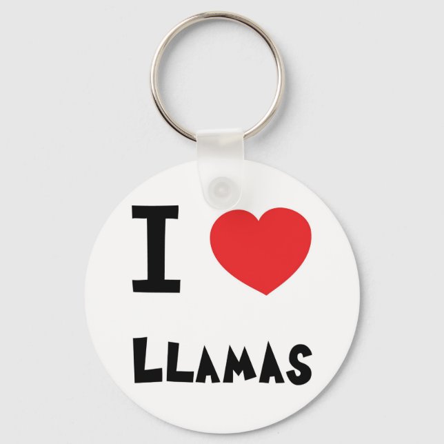 Llavero Amo las Llamas (Anverso)