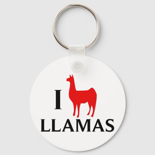 Llavero Amo las Llamas (Anverso)