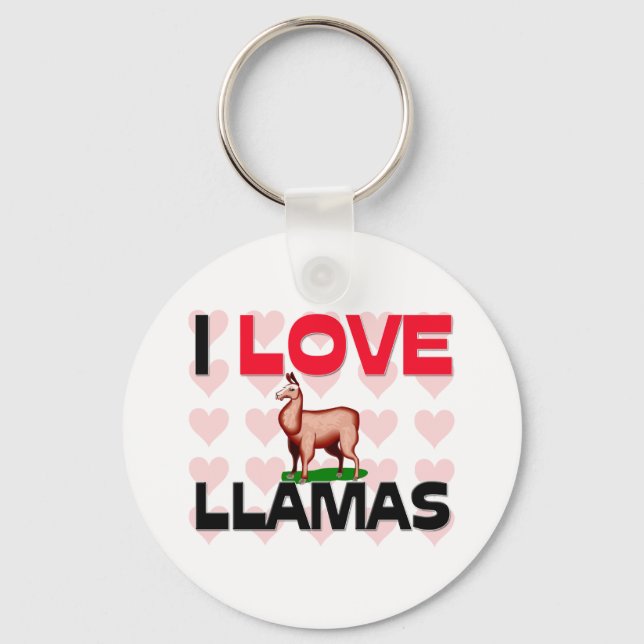 Llavero Amo las Llamas (Anverso)