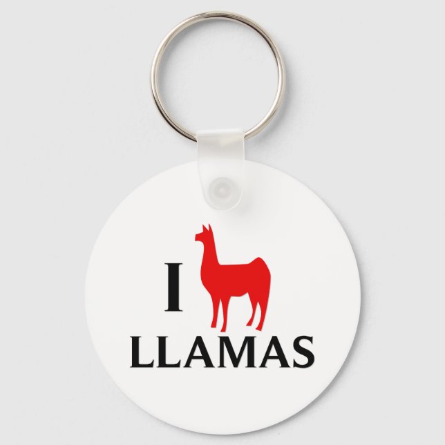 Llavero Amo las Llamas (Anverso)