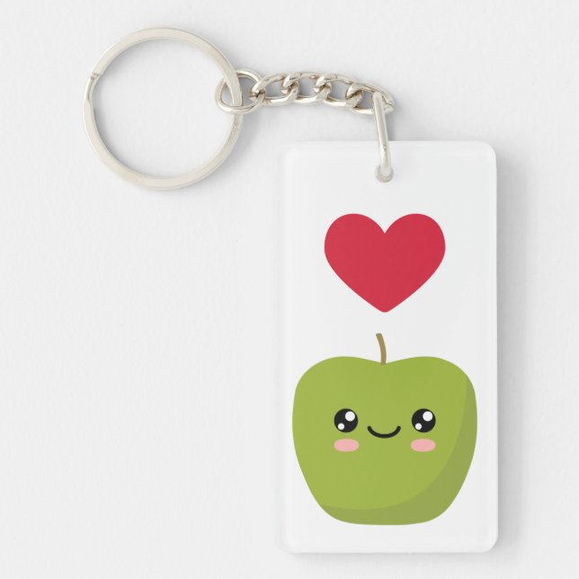 Llavero Amo las manzanas (Frente)