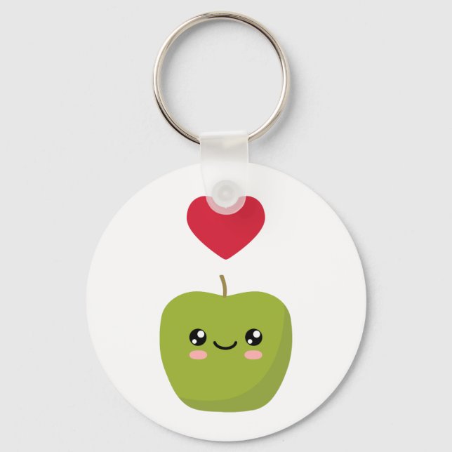 Llavero Amo las manzanas (Anverso)