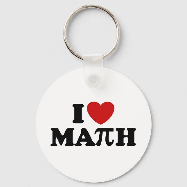 Llavero Amo las matemáticas (Anverso)