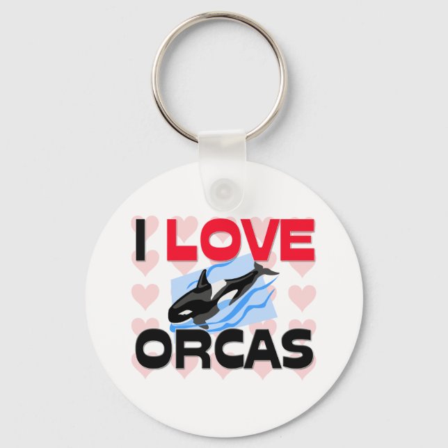 Llavero Amo las Orcas (Anverso)