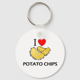 Llavero Amo las patatas fritas