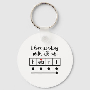 Llavero Amo Leer Con Todo Mi Corazón Maestra De Ciencias V